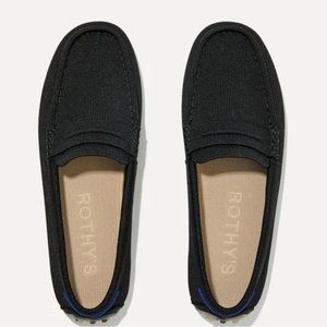 Rothy’s black driver loafer